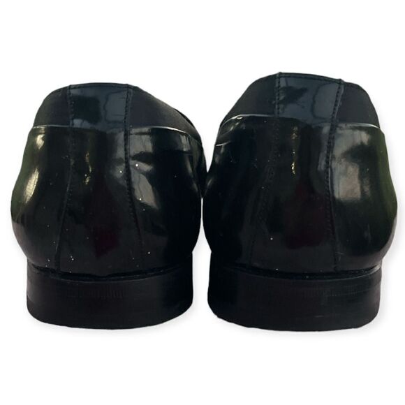 Mezlan Mirage Black Patten Leather Formal Slip On dress Shoes Size 8.5M - Picture 4 of 12